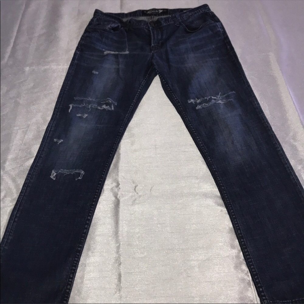 Seven7 Distressed Skinny Jeans